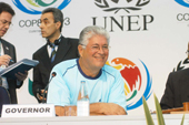 Curitiba,20-03-06 -  O governador Roberto Requi�o na abertura do COP8. Foto Julio Covello-SECS